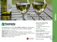 Číst dál: Degustační menu 15.8.2019 na Kaskádě